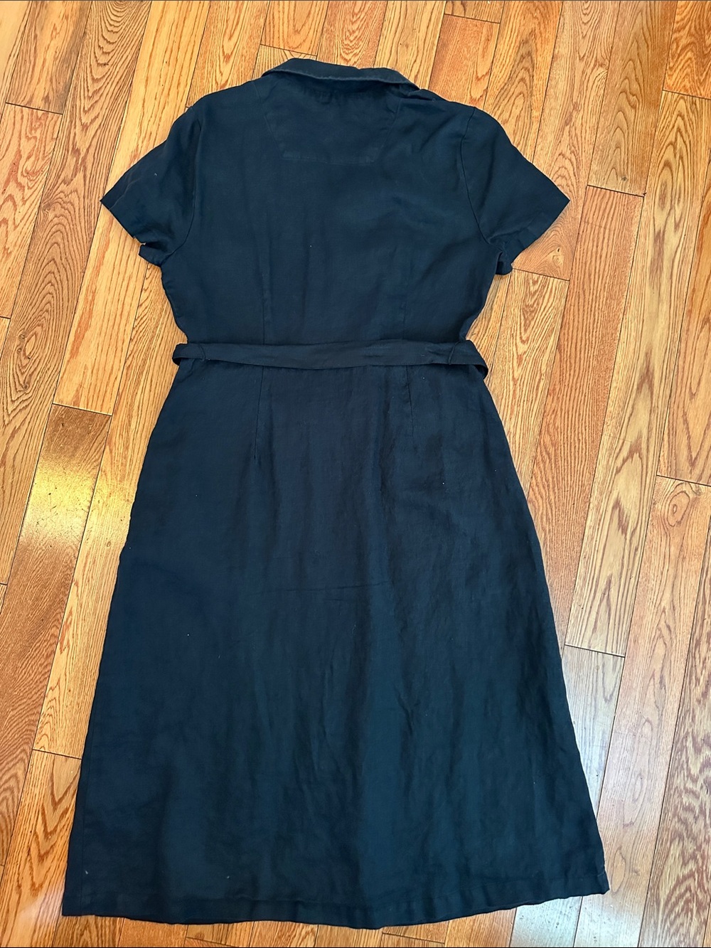 Quince 100% European Linen Button Front Dress - Picture 5 of 6